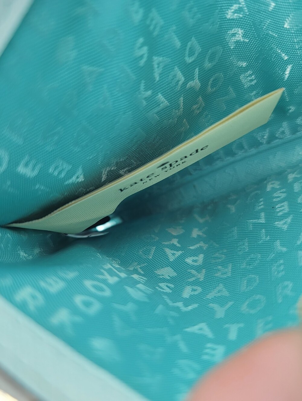 Kate Spade Light Aqua Blue Leather Laurel Way Winni Crossbody Bag - Picture 13 of 14